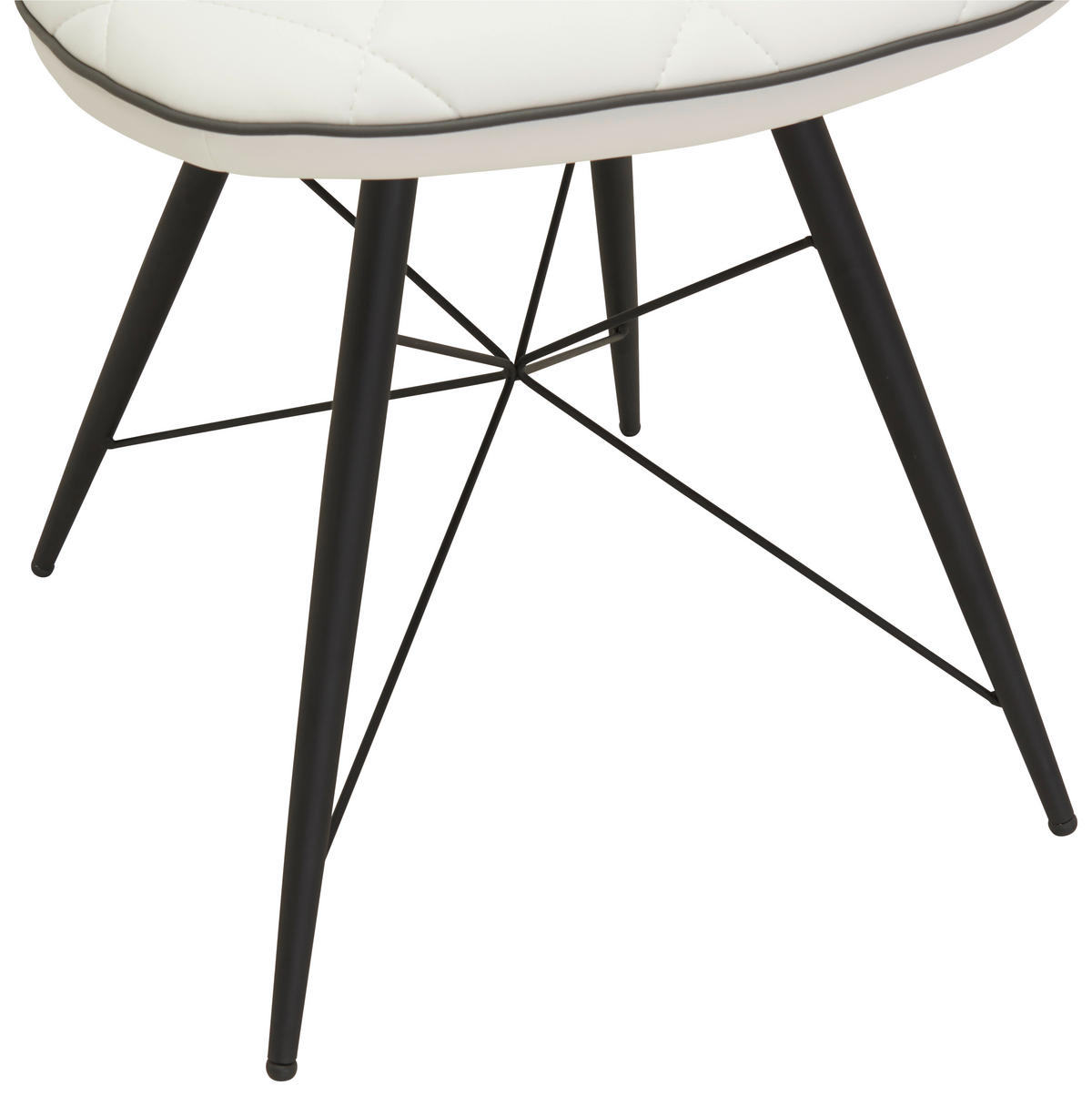 STOLICA  crna, bela       - siva/bela, Dizajnerski, metal/tekstil (49/90/61cm) - Hom`in