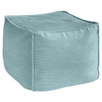 POUF Cord 66/40/66 cm  - Hellblau, KONVENTIONELL, Textil (66/40/66cm) - Hom`in