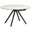 STOL ZA BLAGOVAONICU  crna, bijela  metal, staklo, keramika      - bijela/crna, Lifestyle, staklo/metal (80-130/75-77/130cm) - MID.YOU