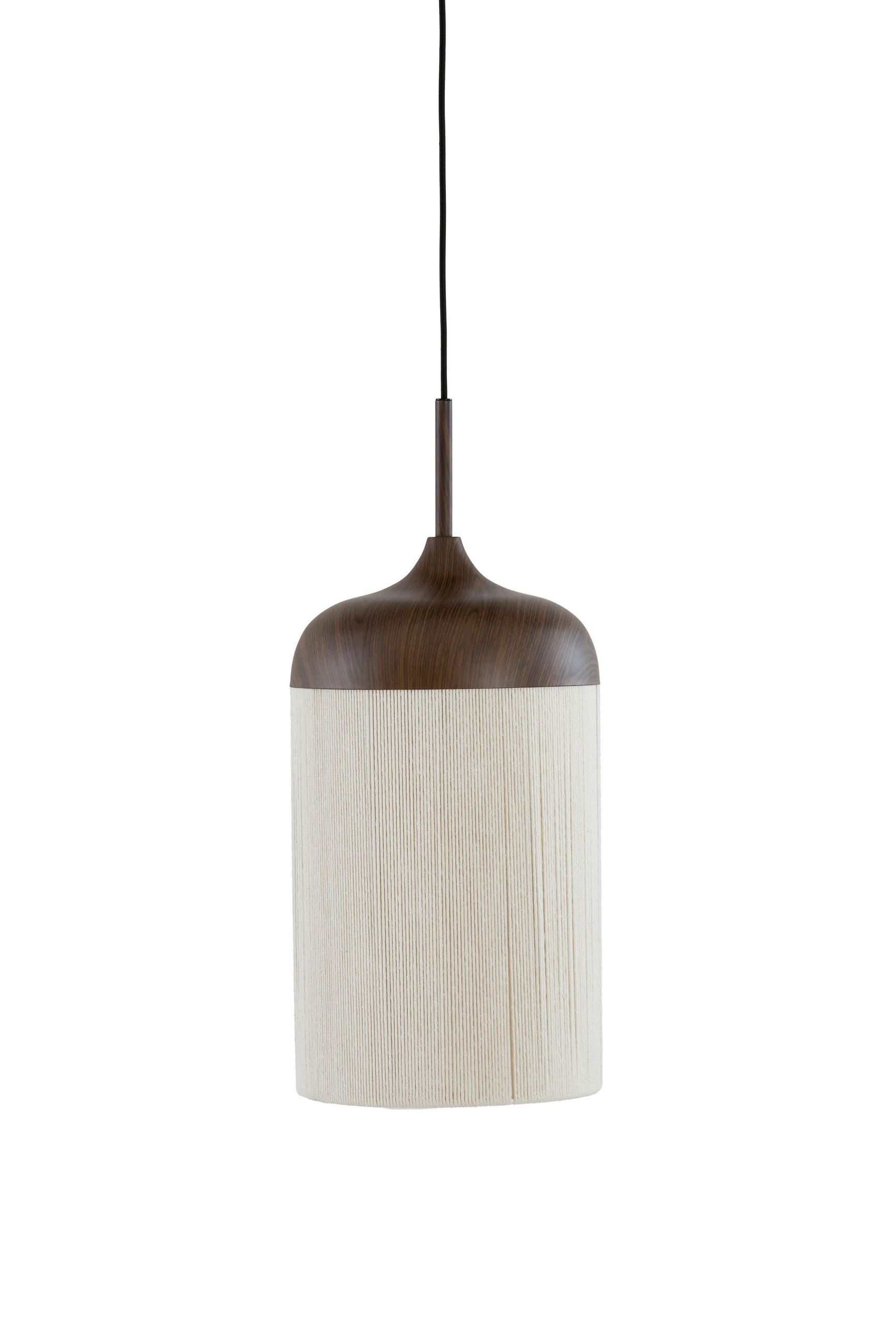 HÄNGELEUCHTE Dania 22/22/41,5 cm   - Creme/Braun, Design, Textil/Metall (22/22/41,5cm) - Light & Living