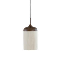 HÄNGELEUCHTE Dania 22/22/41,5 cm   - Creme/Braun, Design, Textil/Metall (22/22/41,5cm) - Light & Living