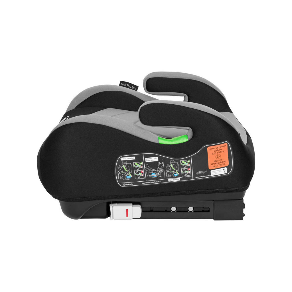 Thumbnail - Lionelo Kinderautositz Luuk Fix i-Size, Grau, Kunststoff, 39.5x22x42 cm, ECE R 129, Isofix-Befestigung, Baby on Tour, Ki...