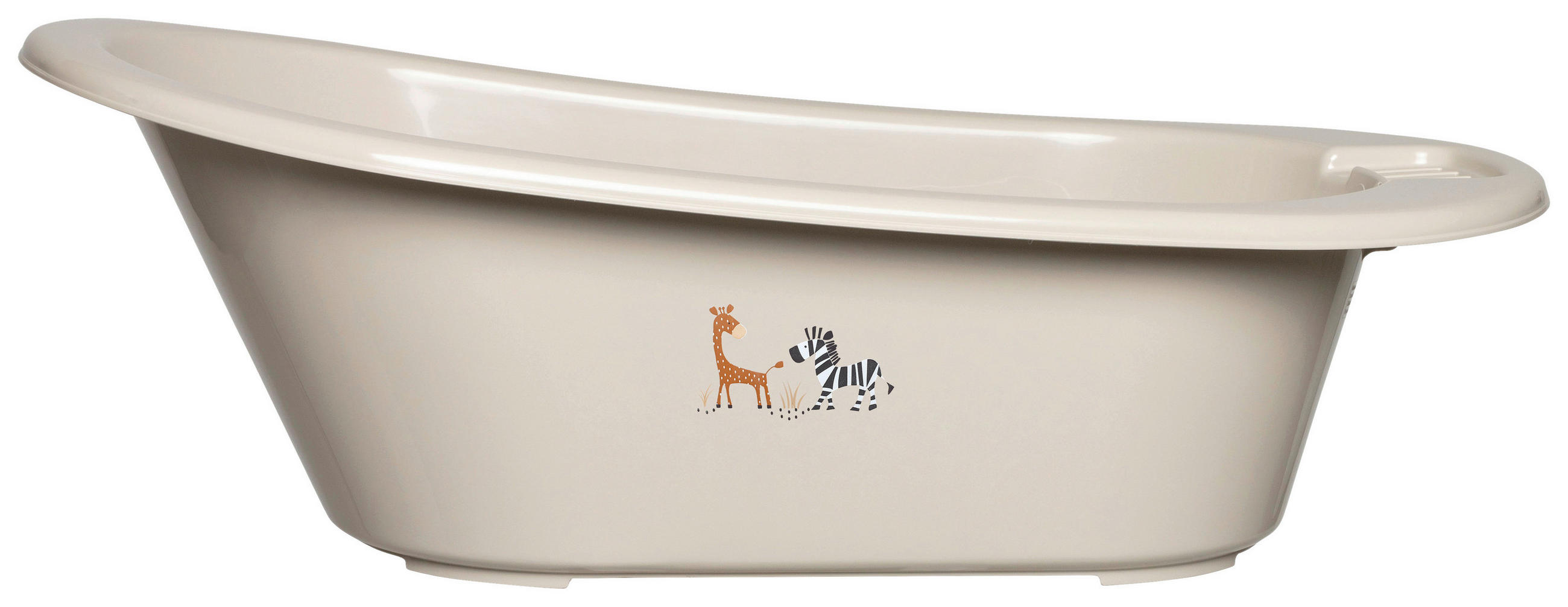 BABYBADEWANNE STEPPE  - Taupe, Basics, Kunststoff (86/44/32cm) - Bebe Jou