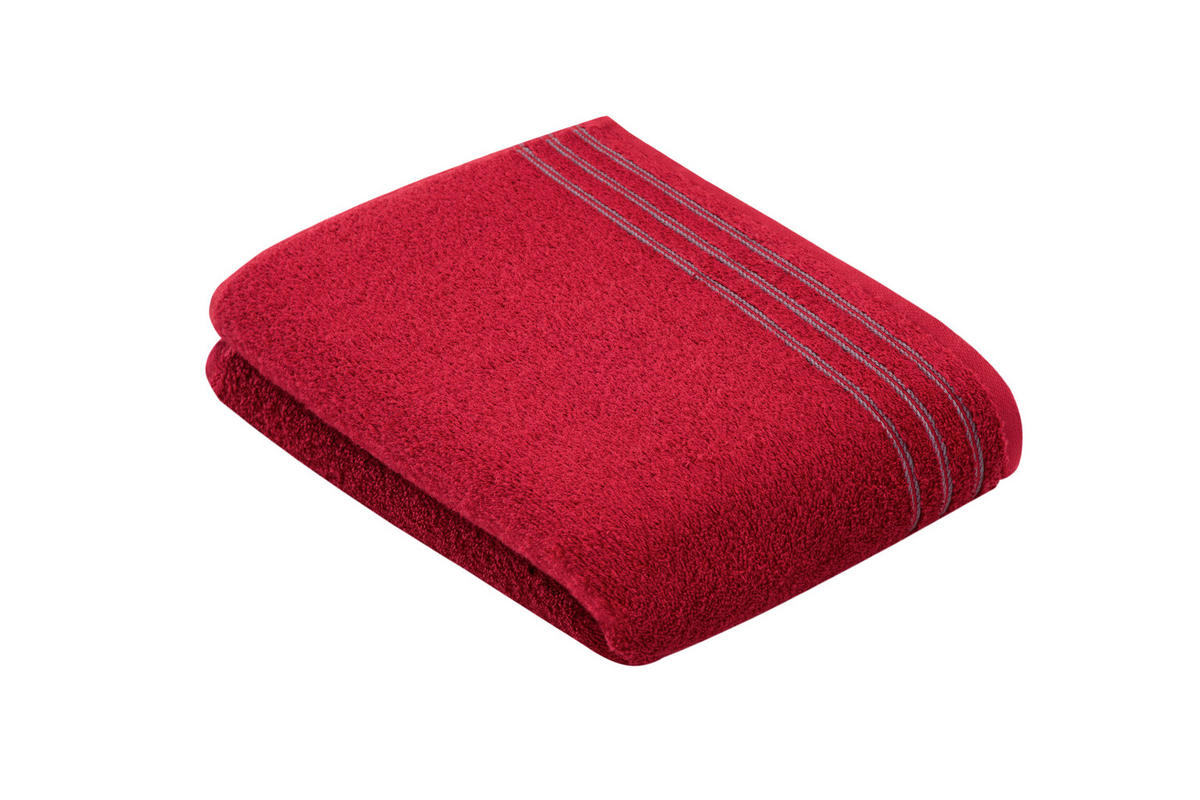 PEŠKIR ZA TUŠIRANJE GROSSETTO  crvena 67/140 cm  - crvena, Osnovno, tekstil (67/140cm) - Vossen
