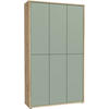 SCHUHSCHRANK Salbeigrün, Eiche Artisan  - Salbeigrün/Eiche Artisan, MODERN, Holzwerkstoff/Kunststoff (109,2/191,9/34,9cm) - Xora