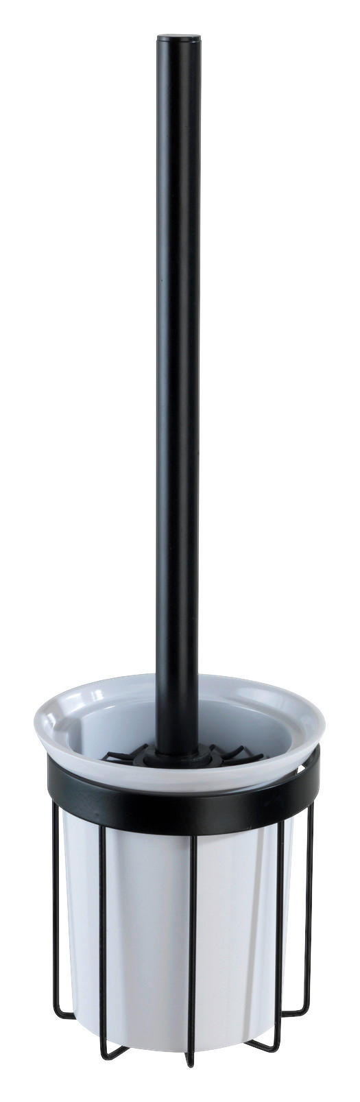 WC-BÜRSTENGARNITUR - Schwarz, Basics, Kunststoff/Metall (12/36/11cm) - Wenko