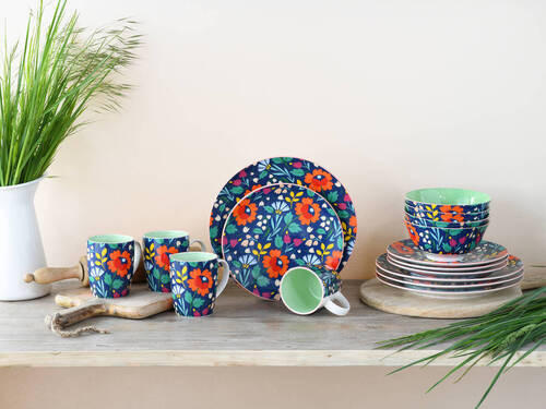 KOMBISERVICE 16-teilig  - Multicolor, Trend, Keramik (35/32/36null) - Creatable