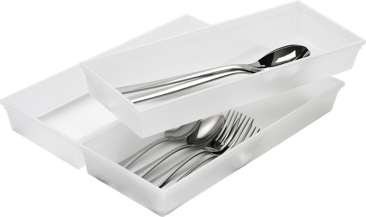 ORGANIZÉR - číra, Basics, plast (38/15/5cm) - Rotho