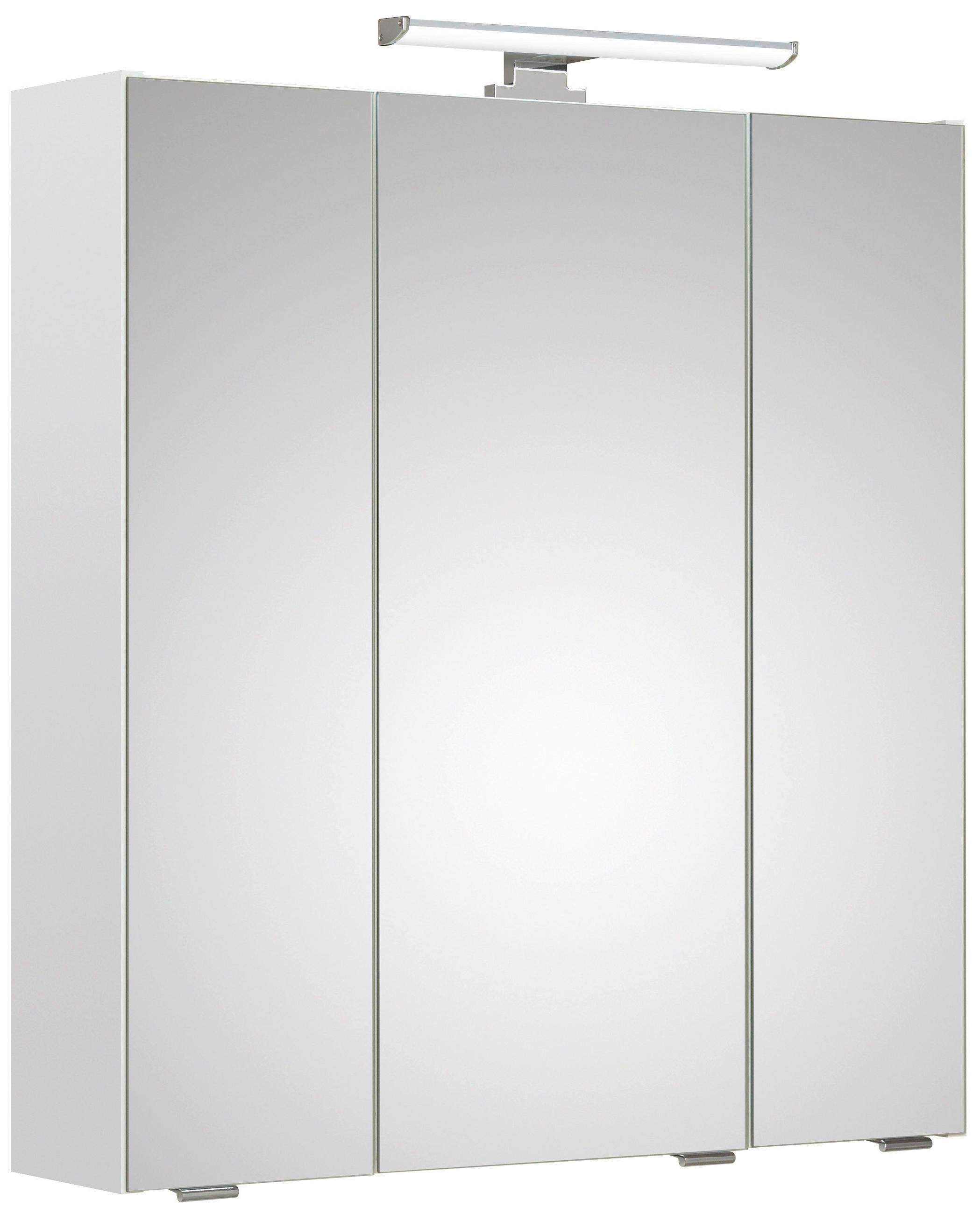 SPIEGELSCHRANK 65/70/16 cm  - Weiß, KONVENTIONELL, Glas/Holzwerkstoff (65/70/16cm) - Xora