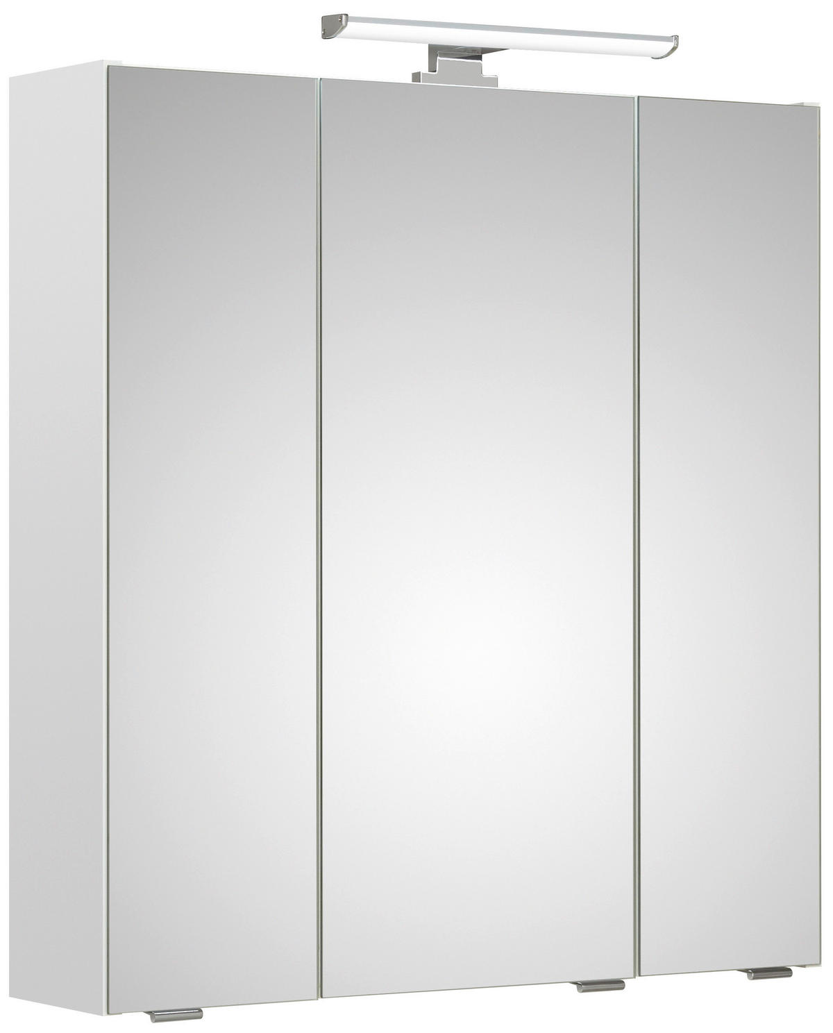 SPEGELSKÅP 65/70/16 cm  - vit, Klassisk, trämaterial/glas (65/70/16cm) - Xora