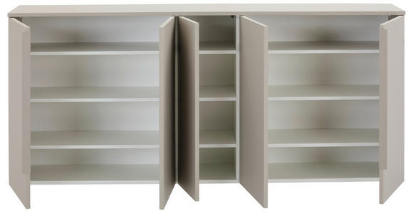 SCHUHSCHRANK  in 189/82/33 cm  - Taupe, Design, Holzwerkstoff/Metall (189/82/33cm) - Dieter Knoll