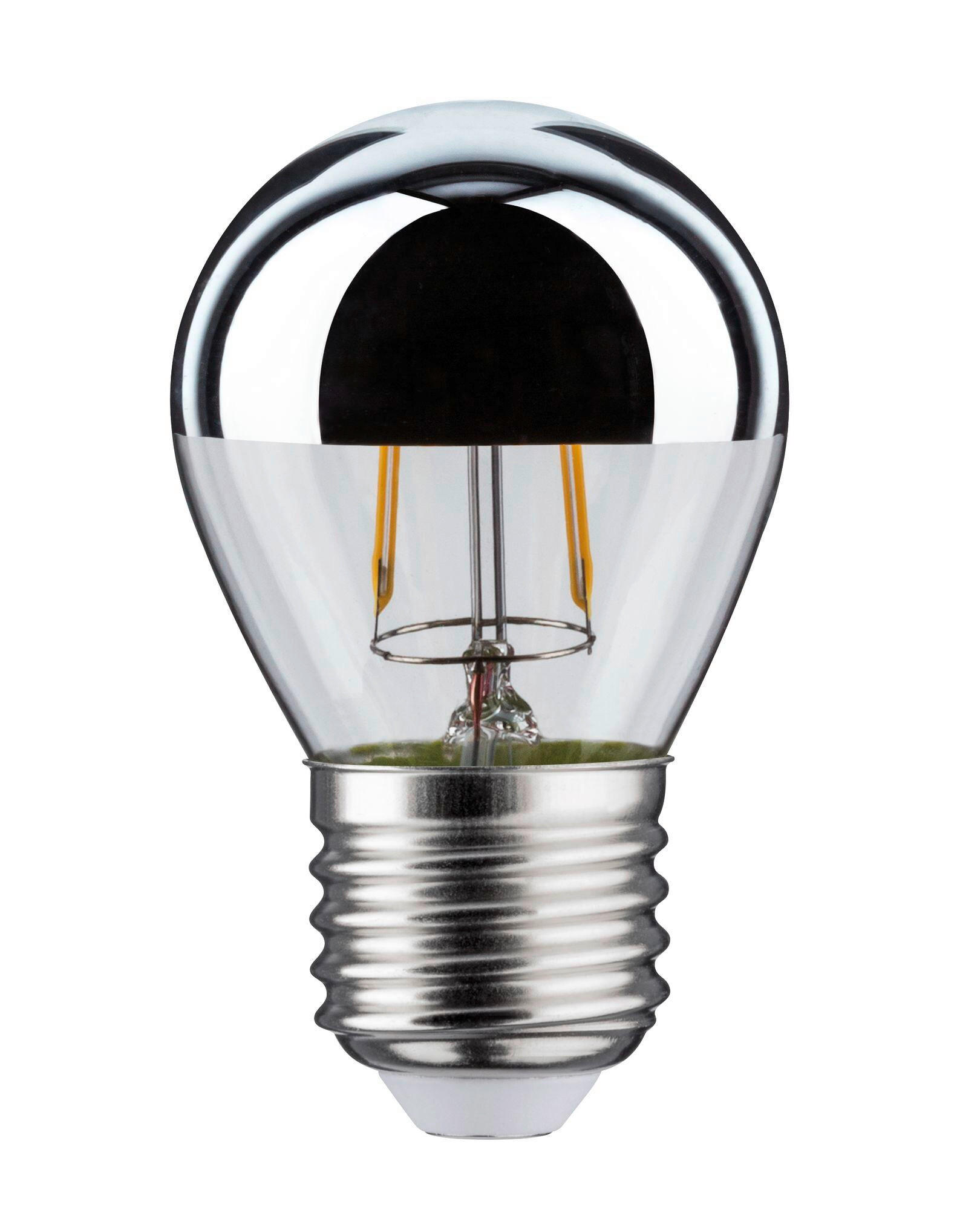 LED-LEUCHTMITTEL   E27 1x2,6W W 220 lm  - Klar/Silberfarben, Basics, Glas (7,2cm) - Paulmann