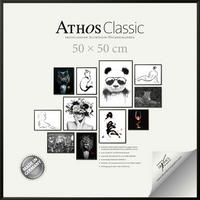 BILDERRAHMEN - Schwarz, Basics, Glas/Papier (50/50/1,8cm)