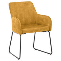 ARMLEHNSTUHL  in Eisen  - Goldfarben/Schwarz, Design, Kunststoff/Metall (60,5/85/63cm) - SetOne by Musterring