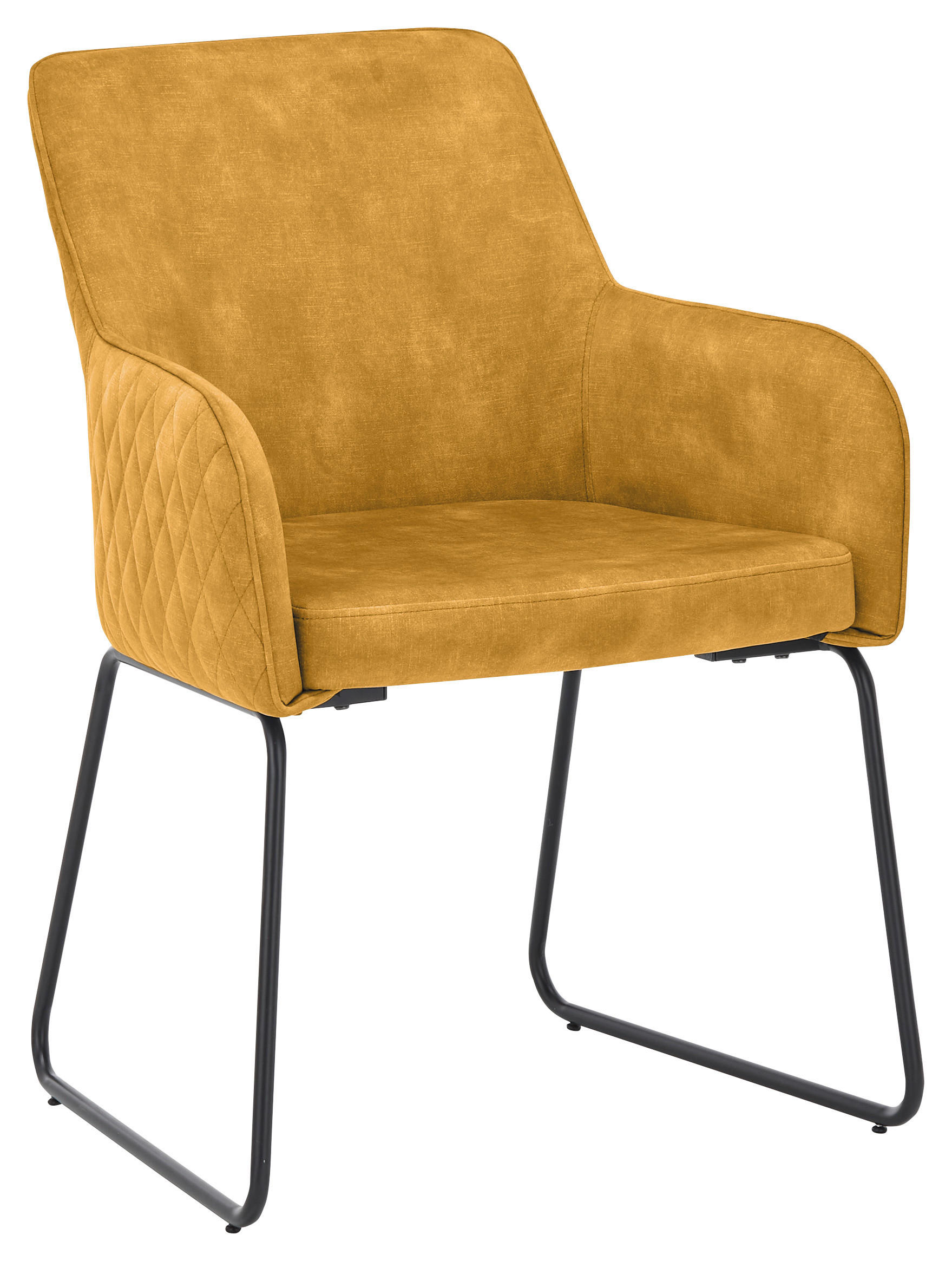 SetOne by Musterring Armlehnstuhl Schwarz, Gold 60.5x85x63 cm