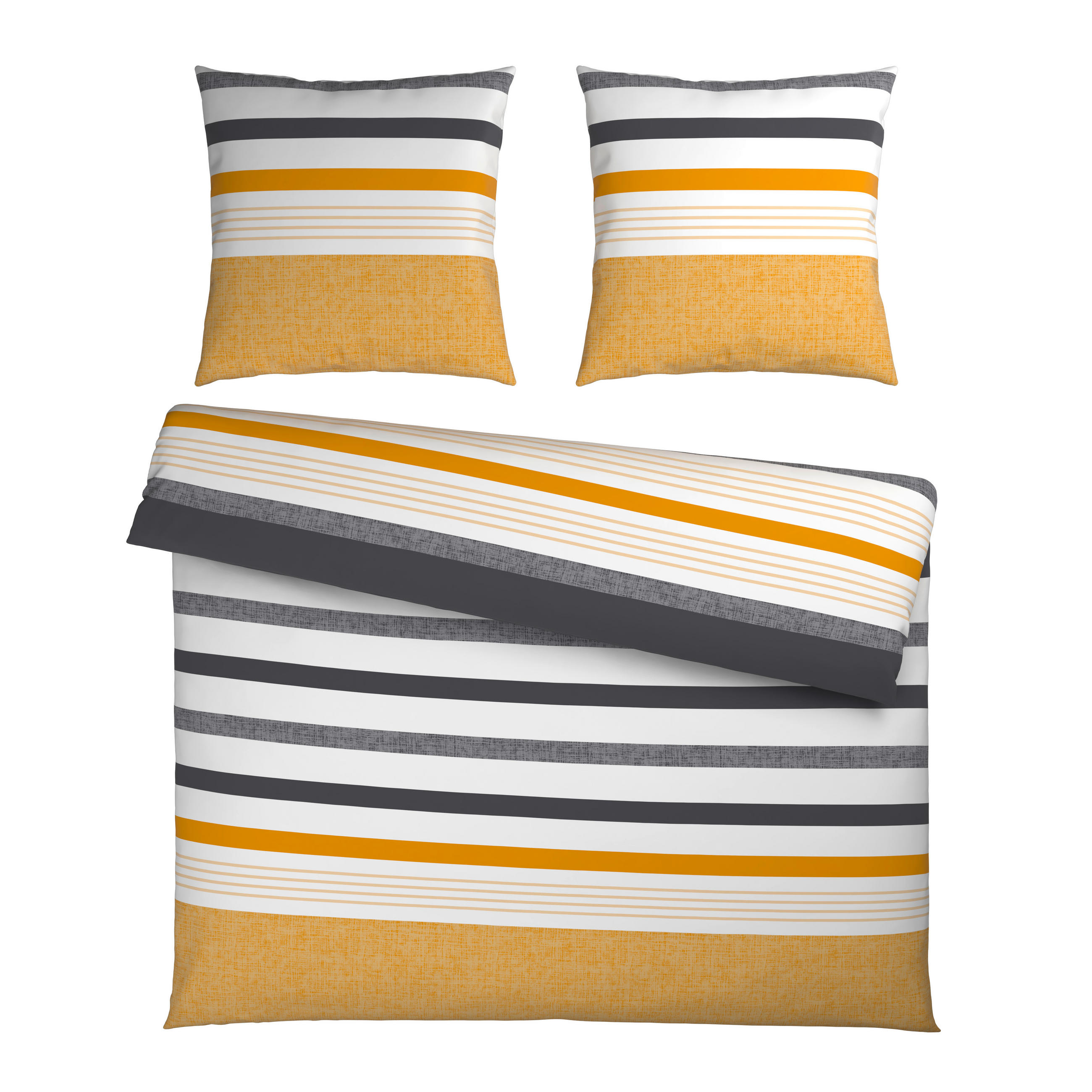 BETTWÄSCHE Elis Renforcé 200/200 cm  - Gelb, KONVENTIONELL, Textil (200/200cm) - Novel