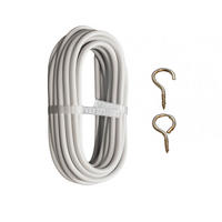 SNÖRE  - vit, Basics, metall/plast (500cm)