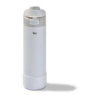 THERMOSFLASCHE 0.71 l  - Weiss, Trend, Kunststoff/Metall (7,5cm) - Homeware Profession.