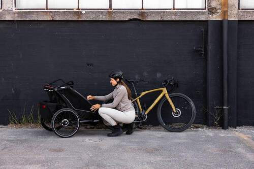 FAHRRADANHÄNGER   Chariot Sport2 dbl  - Schwarz, Basics, Textil/Metall (88/34/73cm) - Thule