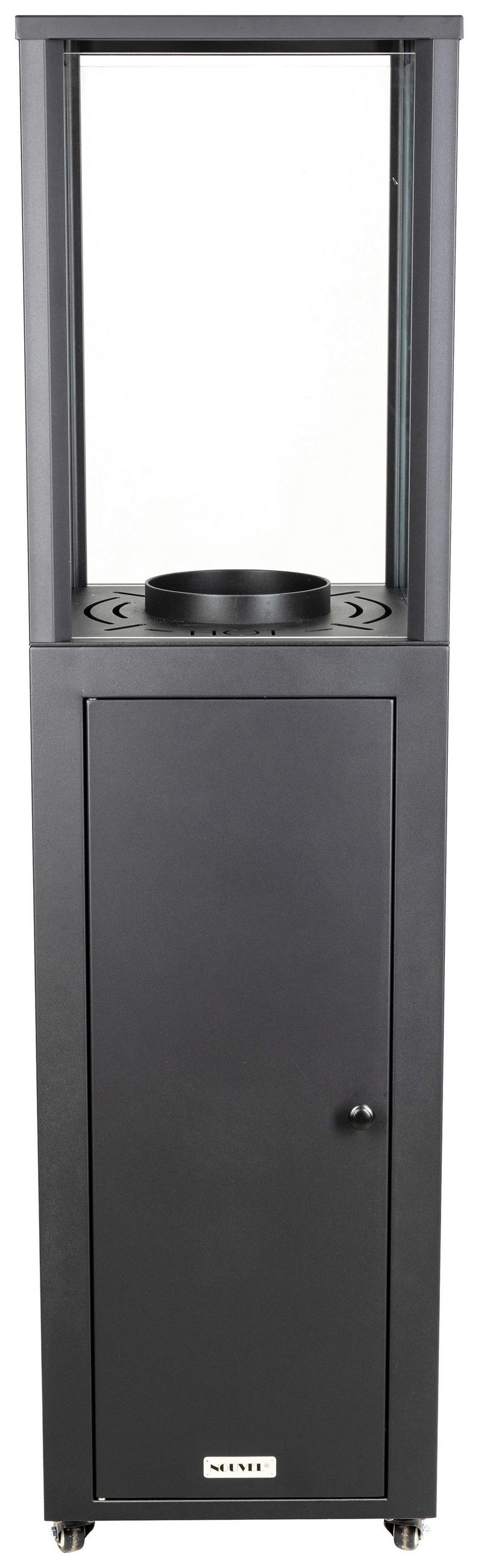 HEIZSTRAHLER - Schwarz, Design, Metall (35,5/137/35,5cm) - Nouvel