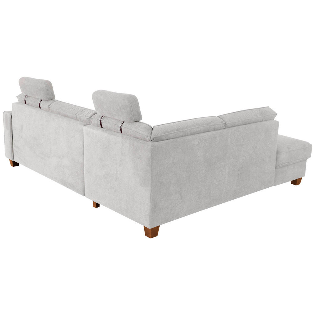 Thumbnail - Sit & More Ecksofa, Silber, Textil, Buche, massiv, 5,5-Sitzer, Ottomane links, L-Form, 236x213 cm, Goldenes M, Oeko-Tex®...
