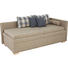LIEGE Webstoff Beige - Beige/Buchefarben, KONVENTIONELL, Holz/Textil (217/80/105cm) - NOVEL