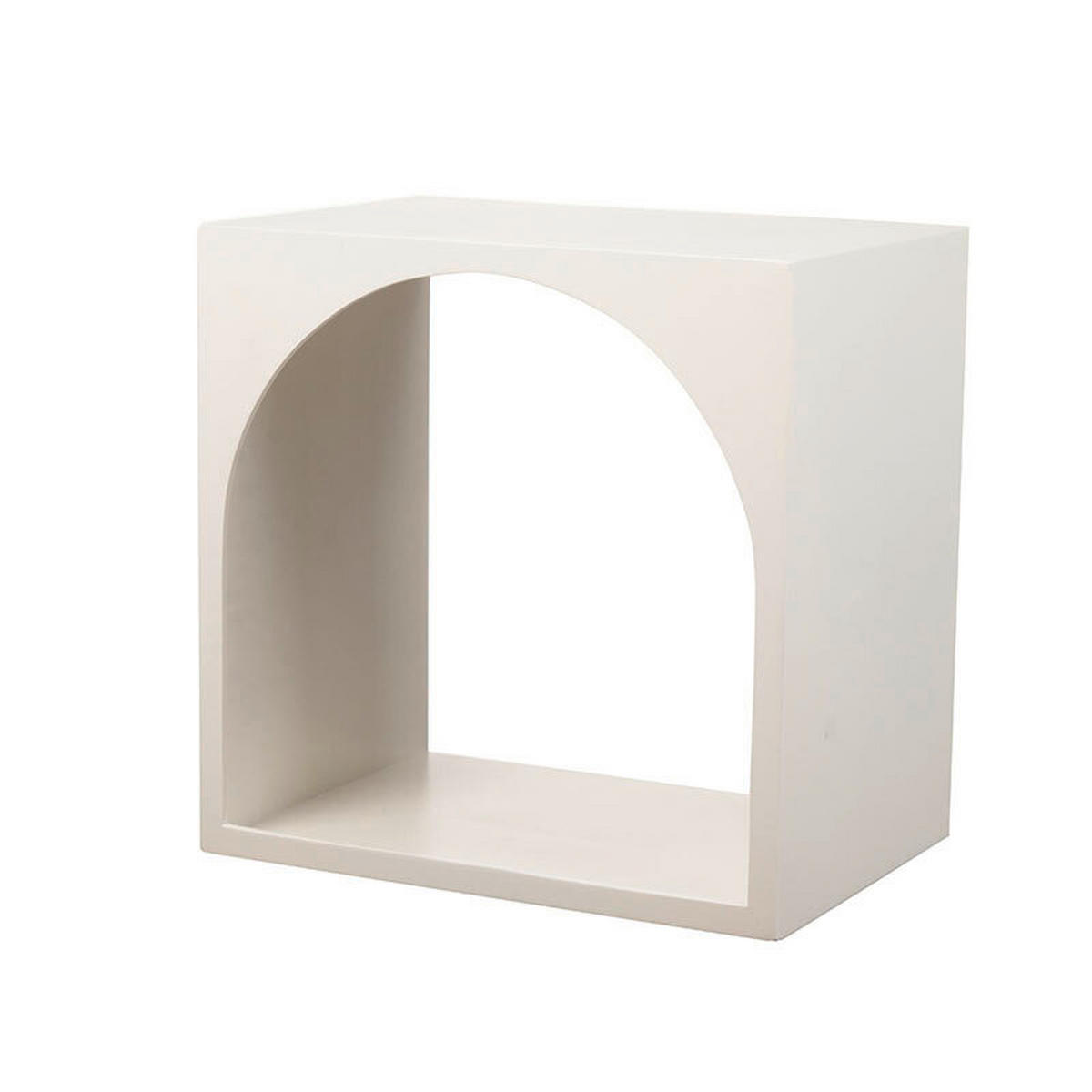 WANDREGAL Eukalyptusholz Weiß  - Weiß, LIFESTYLE, Holz (34/24/34cm) - Ambia Home
