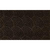 FUßMATTE 45/75 cm Dune Waves dark brown  - Dunkelbraun, KONVENTIONELL, Kunststoff/Textil (45/75cm) - wash+dry