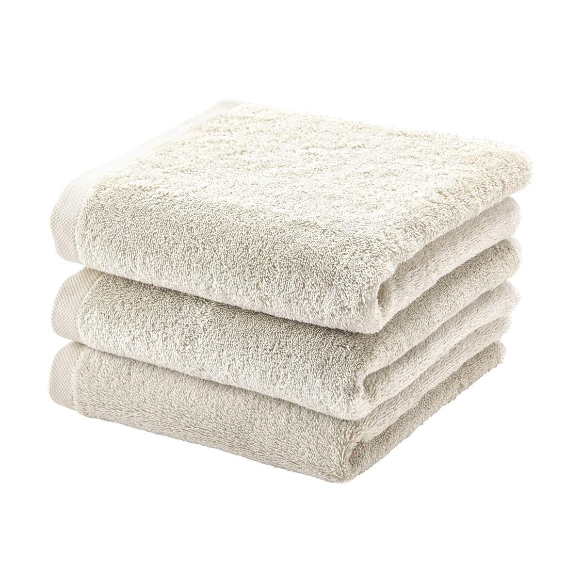 HANDTUCH 55/100 cm Collection 2024.2 Elfenbein 3-teilig  - Elfenbein, Basics, Textil (55/100cm) - Aquanova