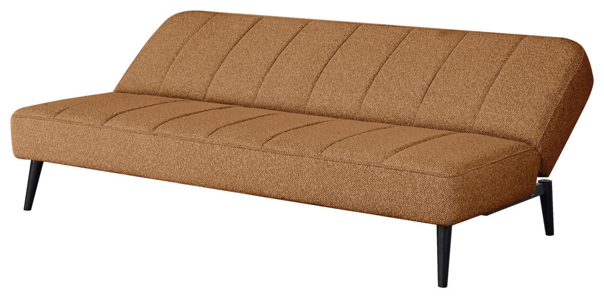 SCHLAFSOFA in Holz, Textil Braun  - Schwarz/Braun, Design, Holz/Textil (192/82/90cm) - Livetastic