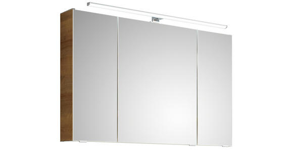 SPIEGELSCHRANK 105/70/16 cm - Chromfarben/Eichefarben, KONVENTIONELL, Glas/Holzwerkstoff (105/70/16cm) - Xora