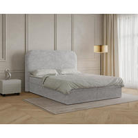 BOXBETT 140/200 cm,  in Grau, Bettkasten, Topper,  - Schwarz/Grau, MODERN, Holz/Kunststoff (140/200cm) - MID.YOU
