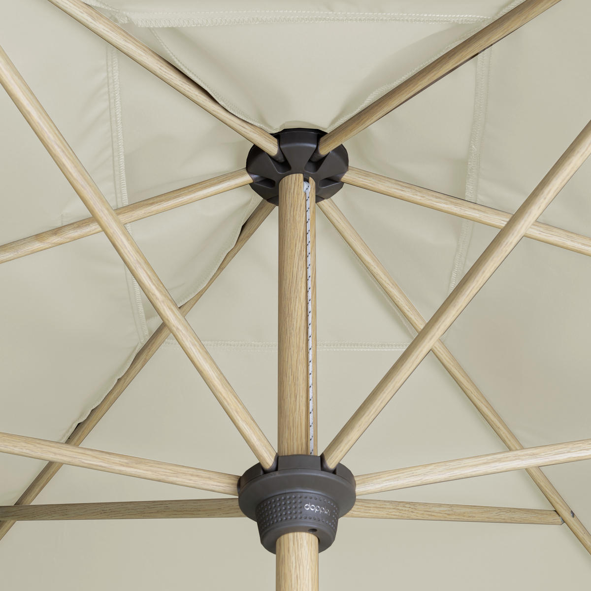 SONNENSCHIRM 200x300 cm Naturfarben  - Eschefarben/Naturfarben, Basics, Textil/Metall (200/300cm) - Doppler