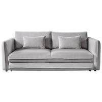 SCHLAFSOFA  mit Liegefunktion, Rücken echt Struktur Grau  - Schwarz/Grau, KONVENTIONELL, Kunststoff/Textil (237/94/117cm) - Carryhome