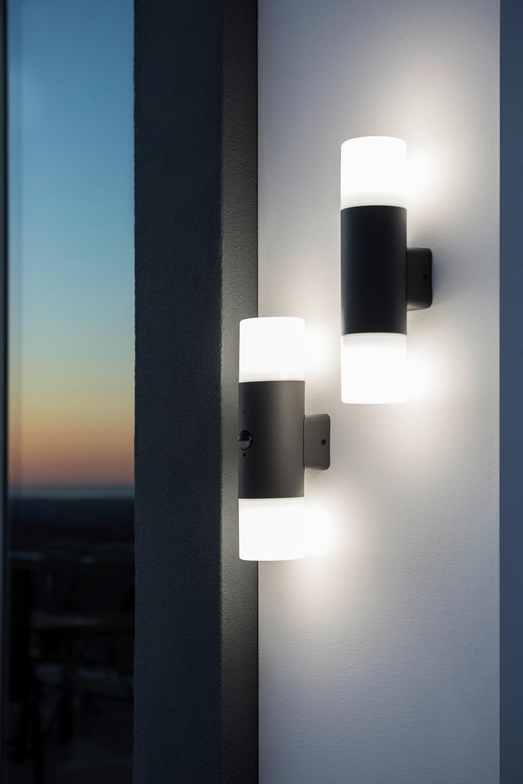 VÄGGLAMPA FÖR UTOMHUS 8,5/33 cm   - vit/antracit, Basics, metall/plast (8,5/33cm) - Trio Leuchten