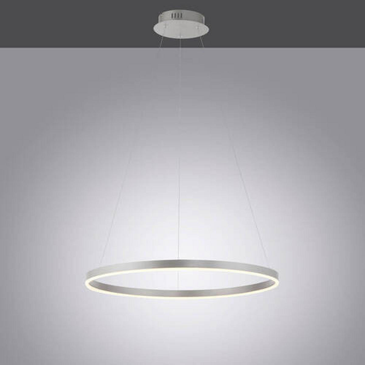 ZÁVĚSNÉ LED SVÍTIDLO, 58,5/58,5/120 cm  - barvy hliníku, Design, kov/plast (58,5/58,5/120cm)