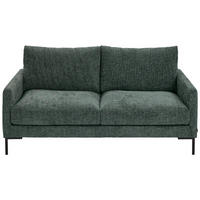 2,5-SITZER in Webstoff Dunkelgrün  - Dunkelgrün/Schwarz, Konventionell, Textil/Metall (176/78/90cm) - MID.YOU