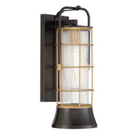 WANDLEUCHTE    - Multicolor, KONVENTIONELL, Glas/Metall (41,1/15,3/18,4cm) - Elstead Lighting