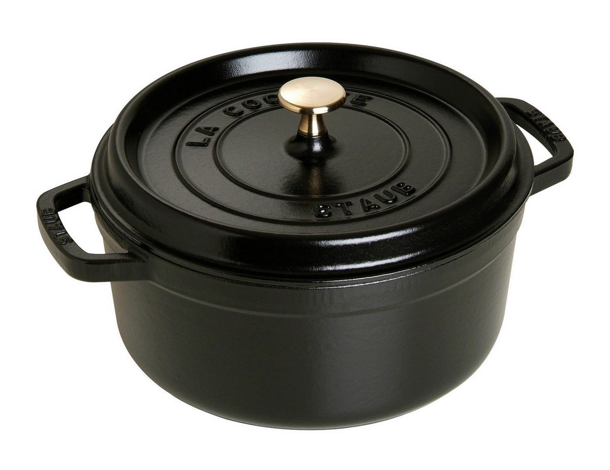 SCHMORTOPF LA COCOTTE 3,8 L  - Schwarz, Basics, Metall (24cm) - Staub