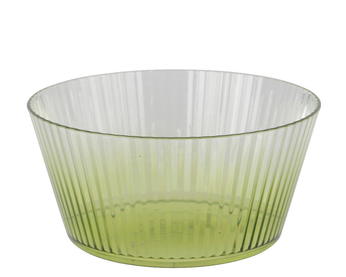 SCHALE   - Transparent/Grün, Basics, Kunststoff (15/7,2cm) - Ambia Home