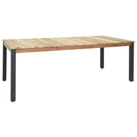 TISCHBEINESET Metall  - Graphitfarben, Design, Metall (6/72,8/6cm) - Zebra 