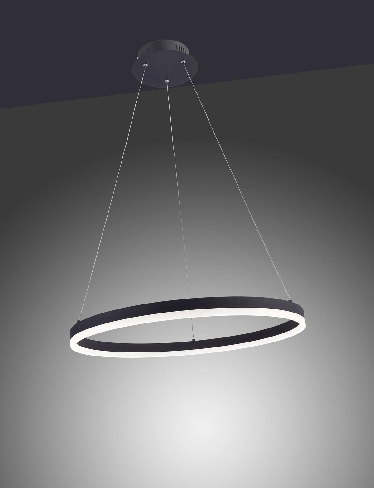 LED-HÄNGELEUCHTE 60/60/120 cm  - Anthrazit, Design, Kunststoff/Metall (60/60/120cm)