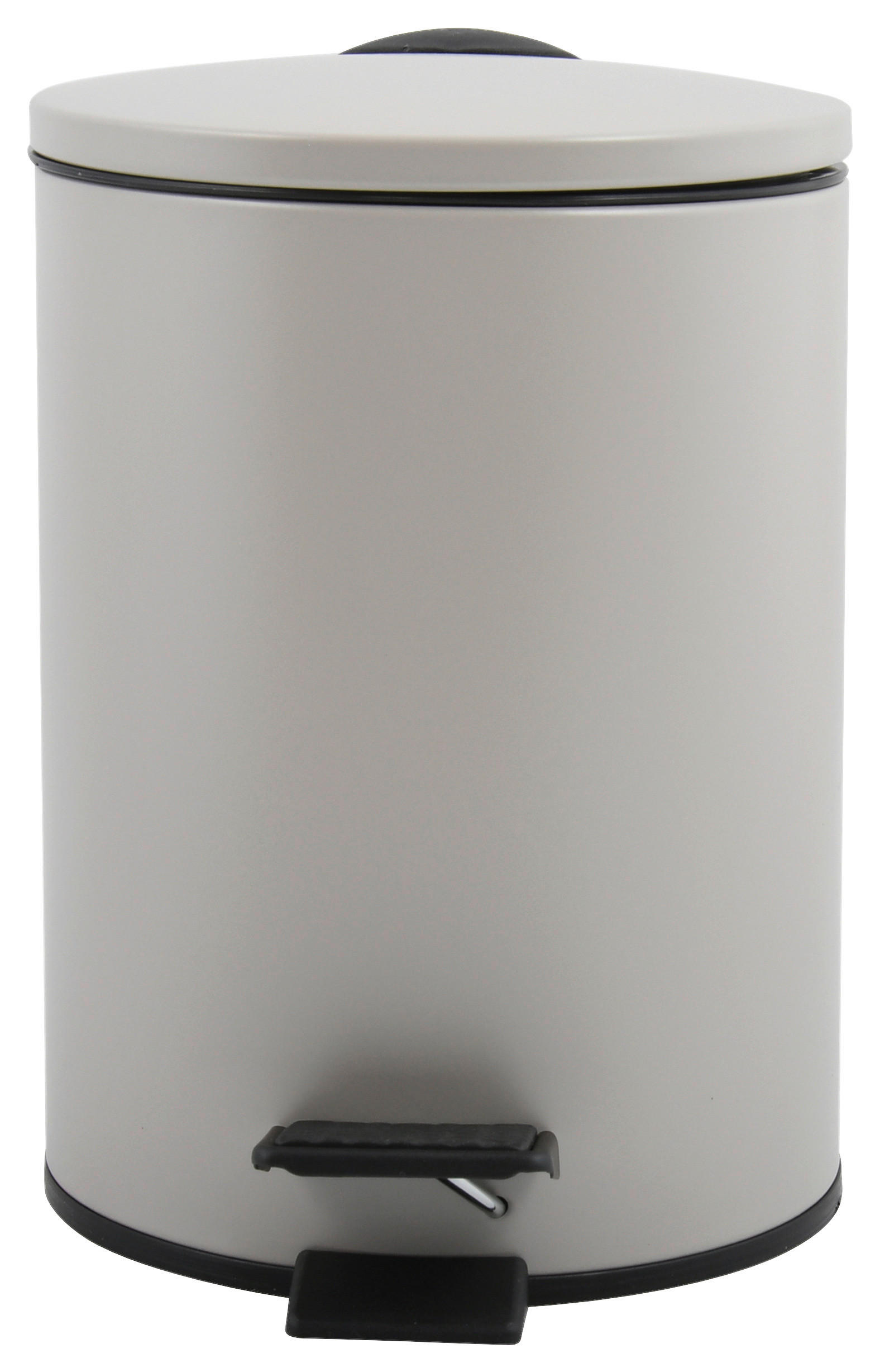 TRETEIMER ADELAR 3 L  - Taupe/Schwarz, KONVENTIONELL, Kunststoff/Metall (16,80/16,80/22,80cm) - Spirella