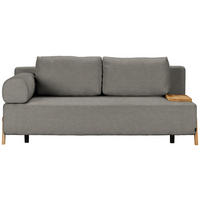 SCHLAFSOFA in Holz, Textil Graubraun  - Graubraun/Naturfarben, Design, Holz/Textil (211/88/102cm) - Niels Andersson