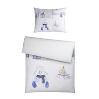 DETSKÁ POSTEĽNÁ BIELIZEŇ 100/135 cm  - modrá/biela, Trend, textil (100/135cm) - Patinio