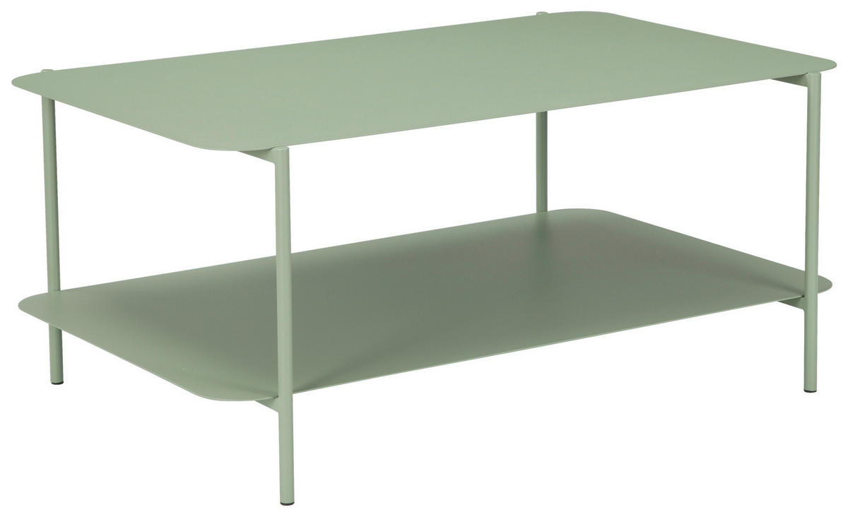COUCHTISCH 90/58,4/40 cm rechteckig Grün  - Grün, Design, Metall (90/58,4/40cm) - Carryhome