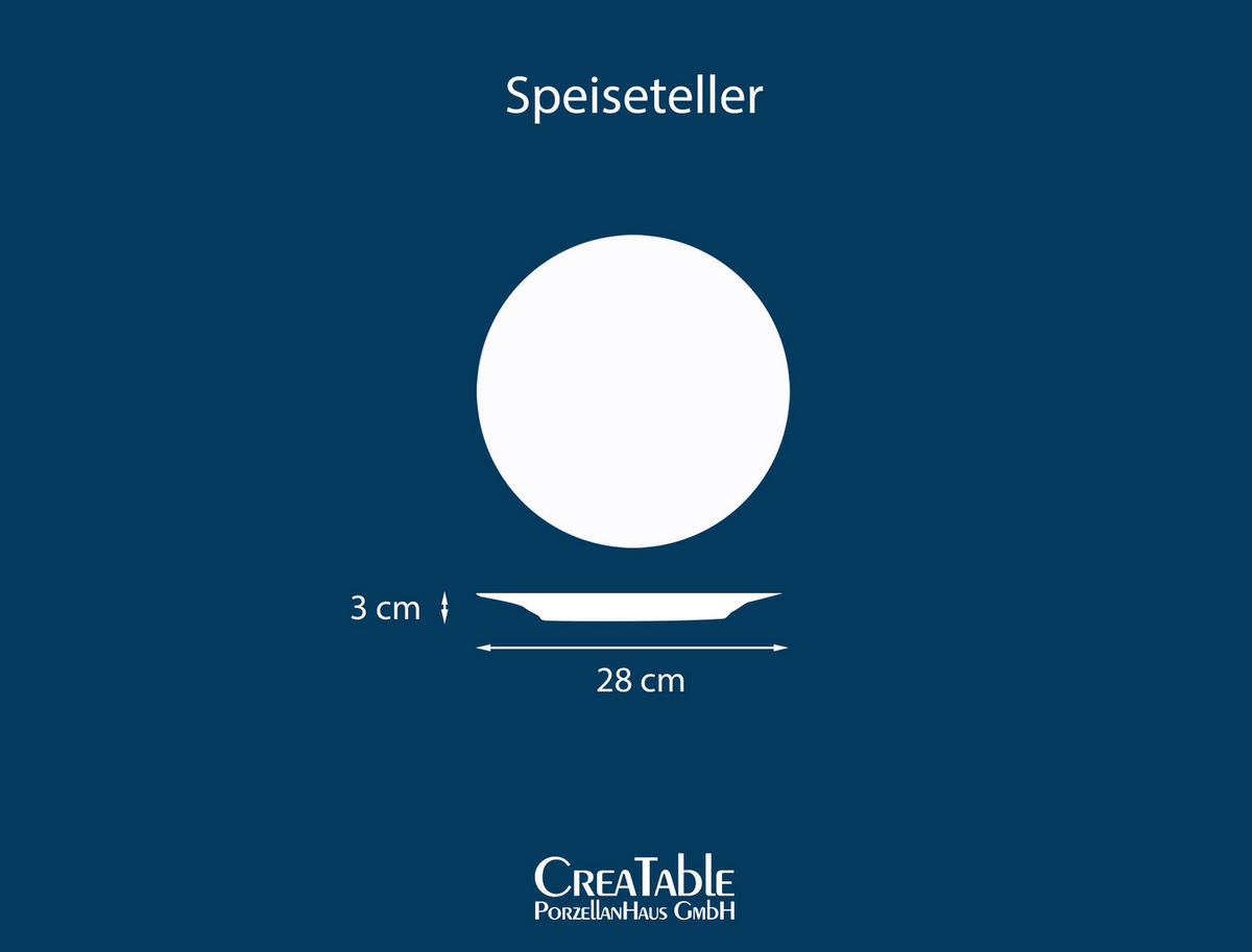 SPEISETELLERSET YUKI 4-teilig  - Blau/Grün, Basics, Keramik (28cm) - Creatable