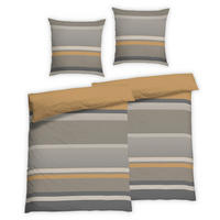 Bettwäsche 2er Set 4-teilig Flanell 135/200 cm  - Beige, Design, Textil (135/200cm) - Florella