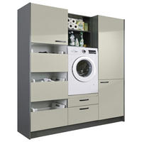 HAUSWIRTSCHAFTSRAUM  in Anthrazit, Hellgrau  - Anthrazit/Hellgrau, Basics, Holzwerkstoff (185cm) - Express