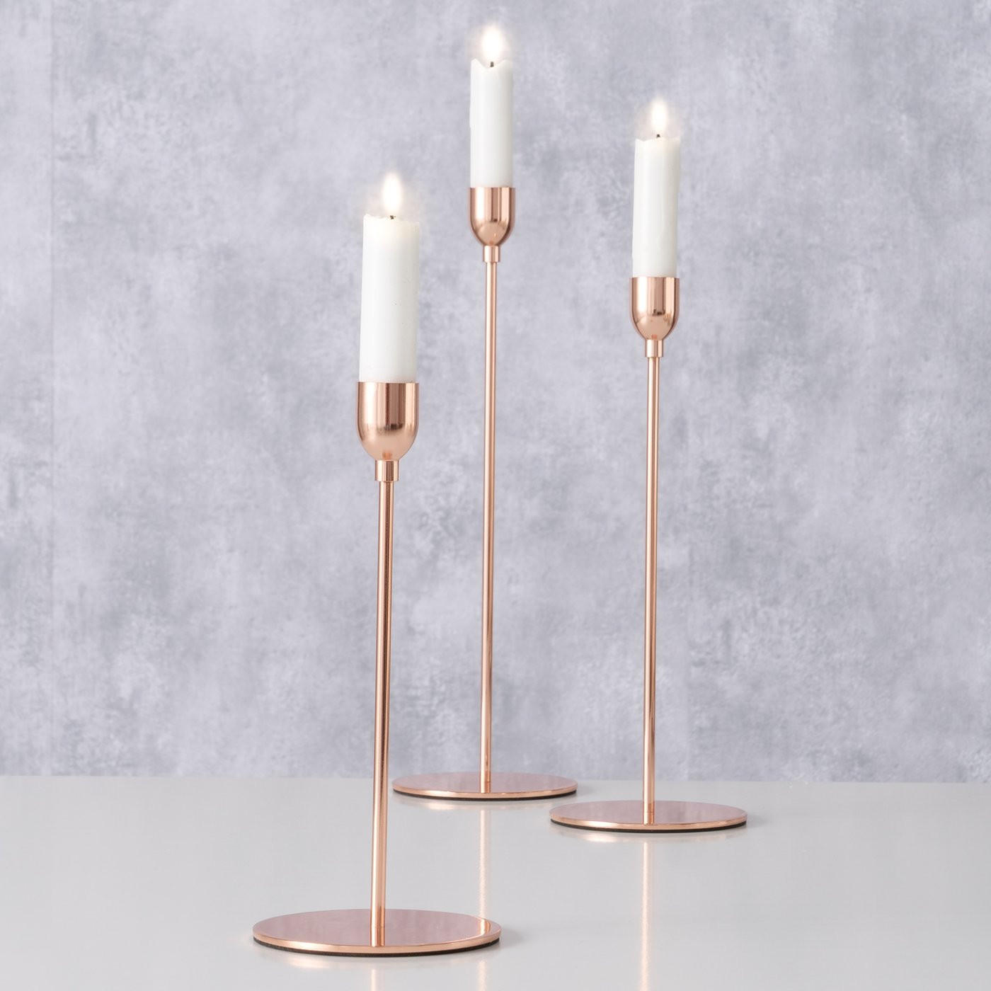 LJUSSTAKE  - roséguld, Design, metall (10/32,5cm)